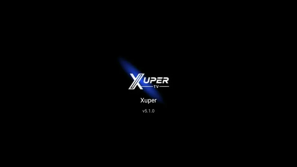 Pantalla de Xuper TV en televisión para confirmar la versión TV